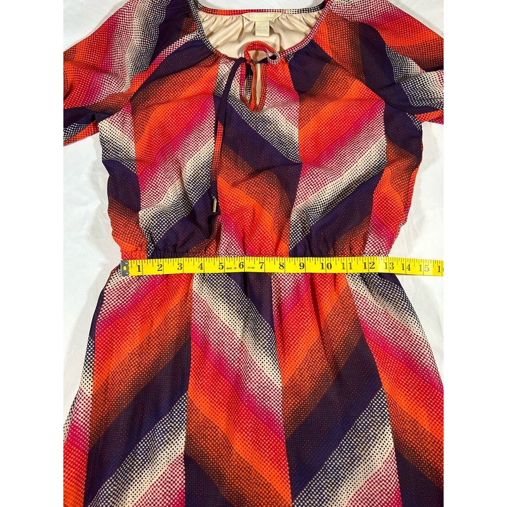 Banana Republic Women’s Abstract Design Bright Colors Mini Dress Size 4 - Picture 8 of 10
